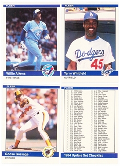 1984 Fleer Update Baseball Complete Set (132) – Featuring Puckett and Clemens Rookie Cards